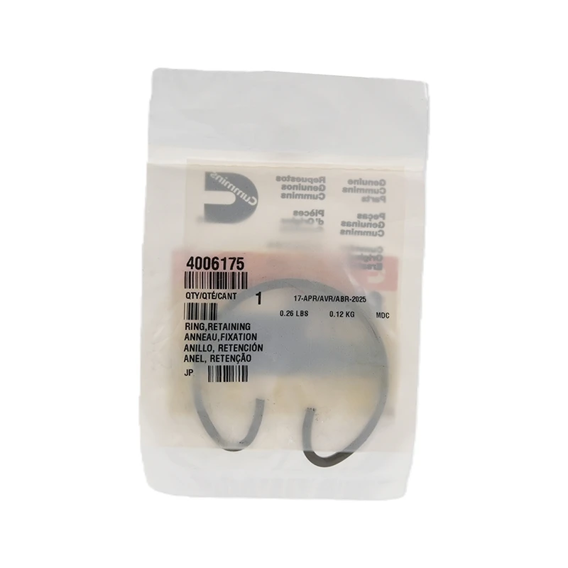 4006175 Anillo de retención Cummins para motor Cummins QSK78G9