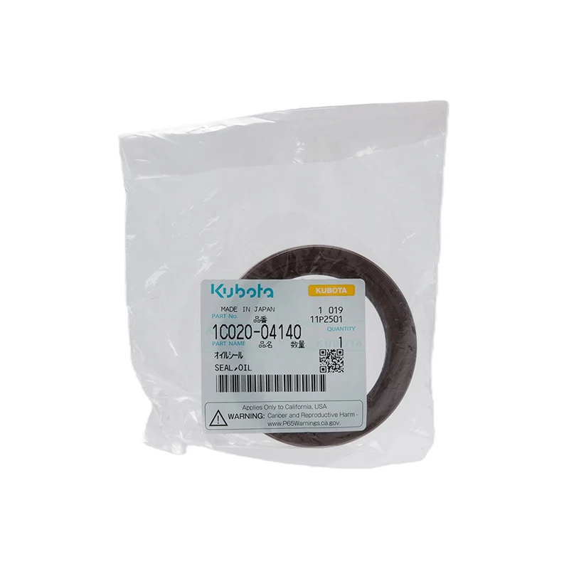 Retén de aceite delantero original Kubota 1C020-04140 para motor Kubota V2607