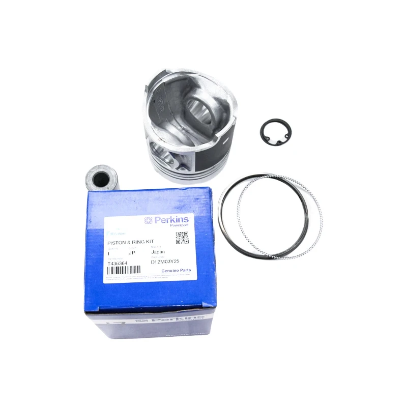 Kit de pistón y anillos originales Perkins T436364 para 403D-17, 404A-22