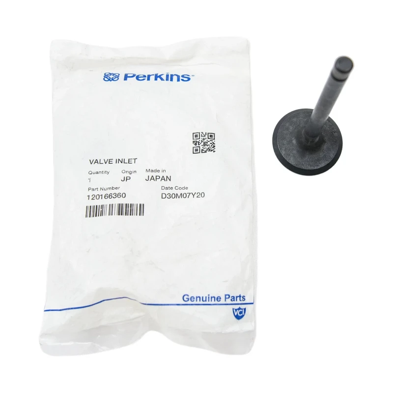 120166360 Válvula de admisión Perkins para motor Perkins 404D 403D-15T 403D-15