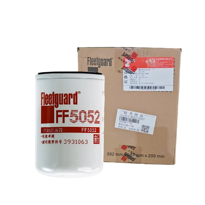 Filtro de combustible Fleetguard FF5052 compatible con Cummins B4.5, 4B3.9-G