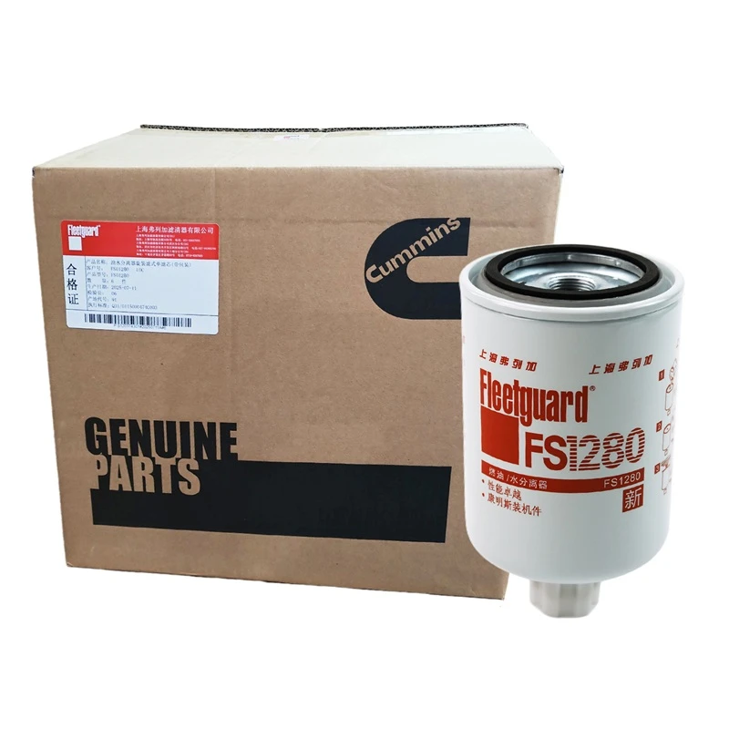 Separador de agua y combustible Fleetguard FS1280 compatible con Cummins 6B5.9