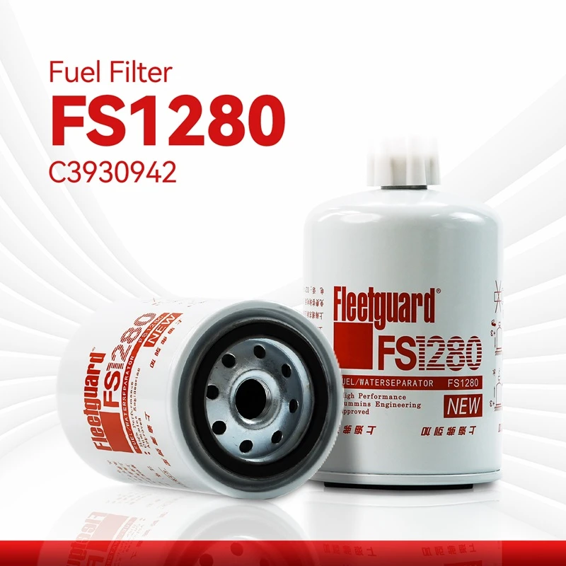 Separador de agua y combustible Fleetguard FS1280 compatible con Cummins 6B5.9