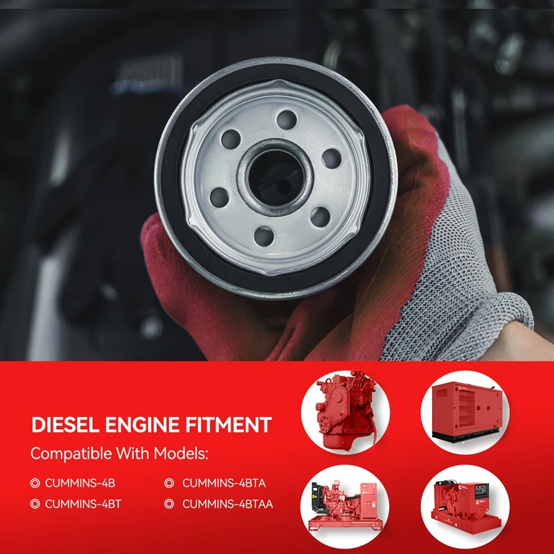 Filtro de aceite Fleetguard LF3345 compatible con Cummins 4BT3.9-G, B3.9
