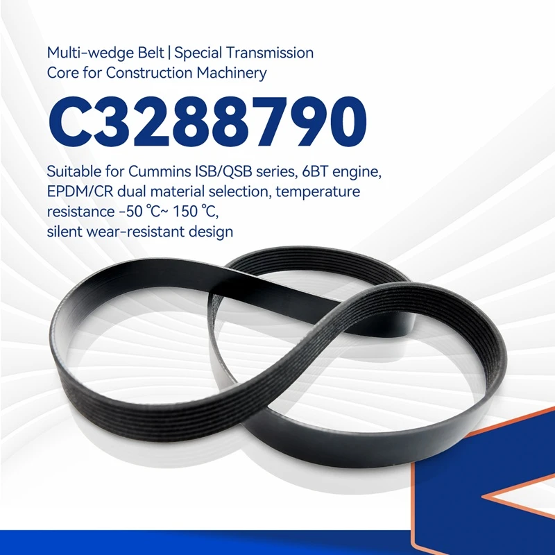 3288790 Correa acanalada en V Cummins compatible con Cummins 4B3.9-G1