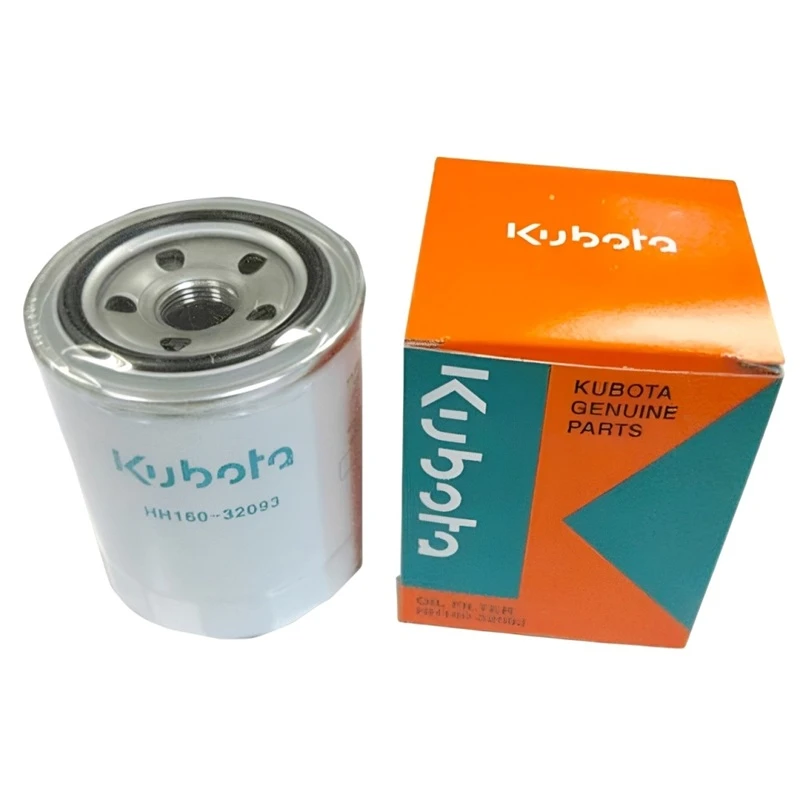 Filtros de aceite lubricante originales HH160-32093 de Kubota para Kubota D1105