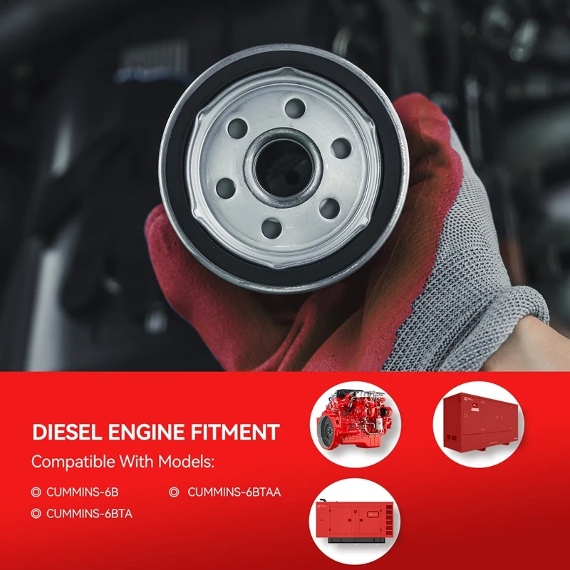 Filtro de aceite Fleetguard LF3349 para motores Cummins serie 6BT