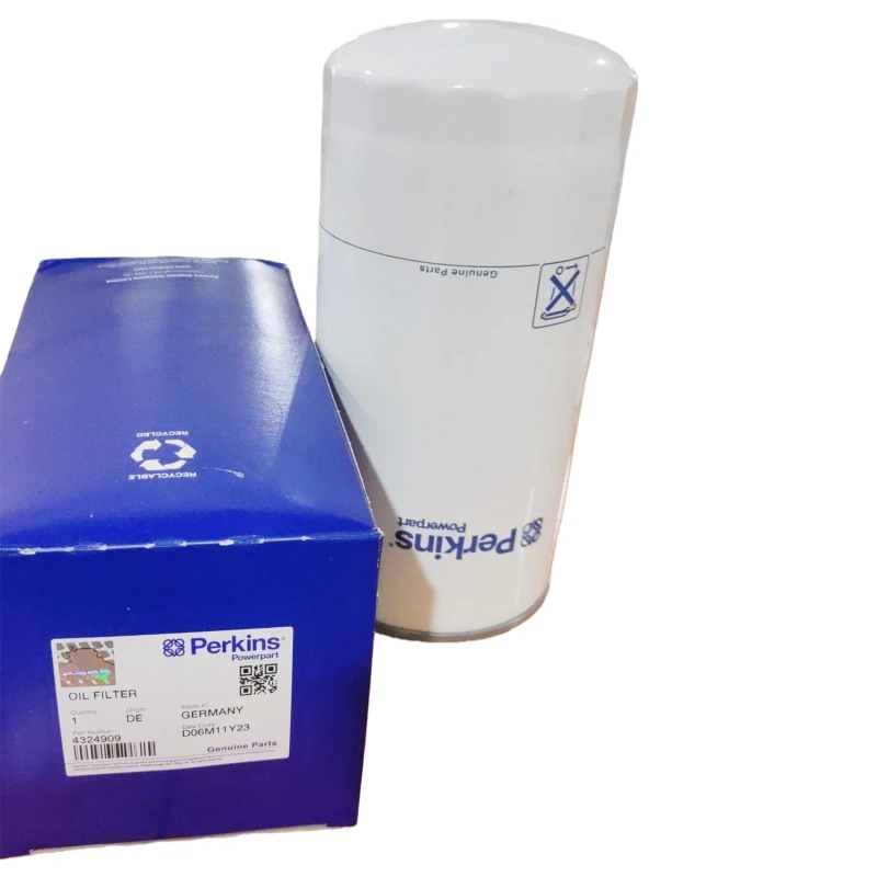 4324909 Filtros de aceite y lubricación originales Perkins para 4006TESI, 4006TRS