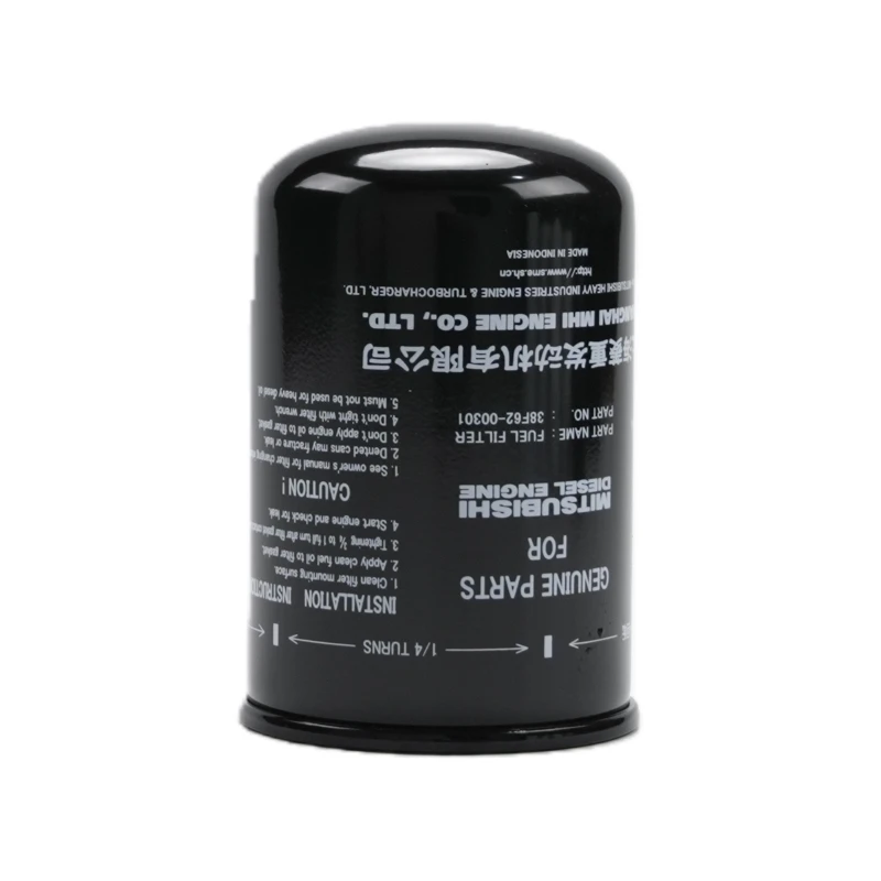 Filtro de combustible original Mitsubishi 38F62-00301 para motores S6R, S12R y S16R.