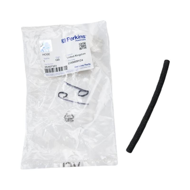 Manguera de combustible diésel original Perkins 2646F501 | Series 1103, 1104 y 1106