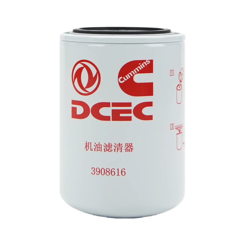 3908616 Filtros de aceite lubricante Cummins para motores Cummins 4BT, QSB4.5 y QSB3.9