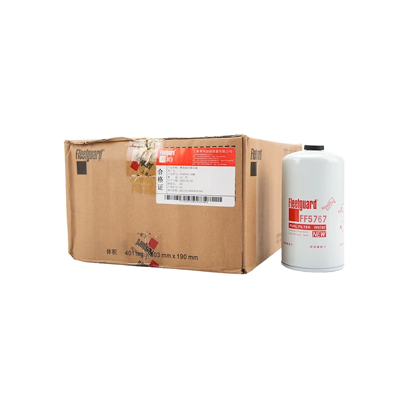 Filtros de combustible diésel Fleetguard FF5767 para Cummins QSB5.9-M, QSC8.3-M