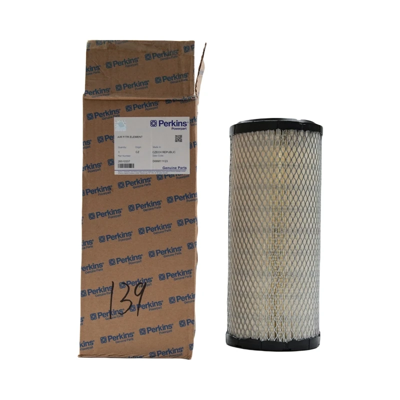 Filtros de aire primarios originales Perkins 26510337 - Repuestos para motores Perkins