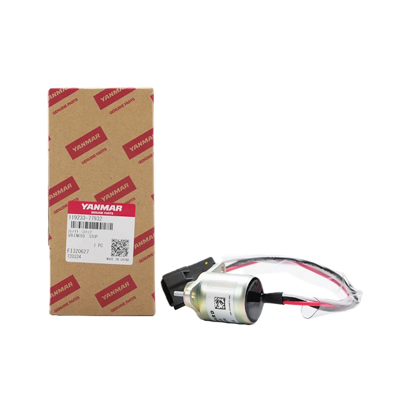 119233-77932 Tapón de válvula solenoide Yanmar para TB235, 3TNV88-BPTB2
