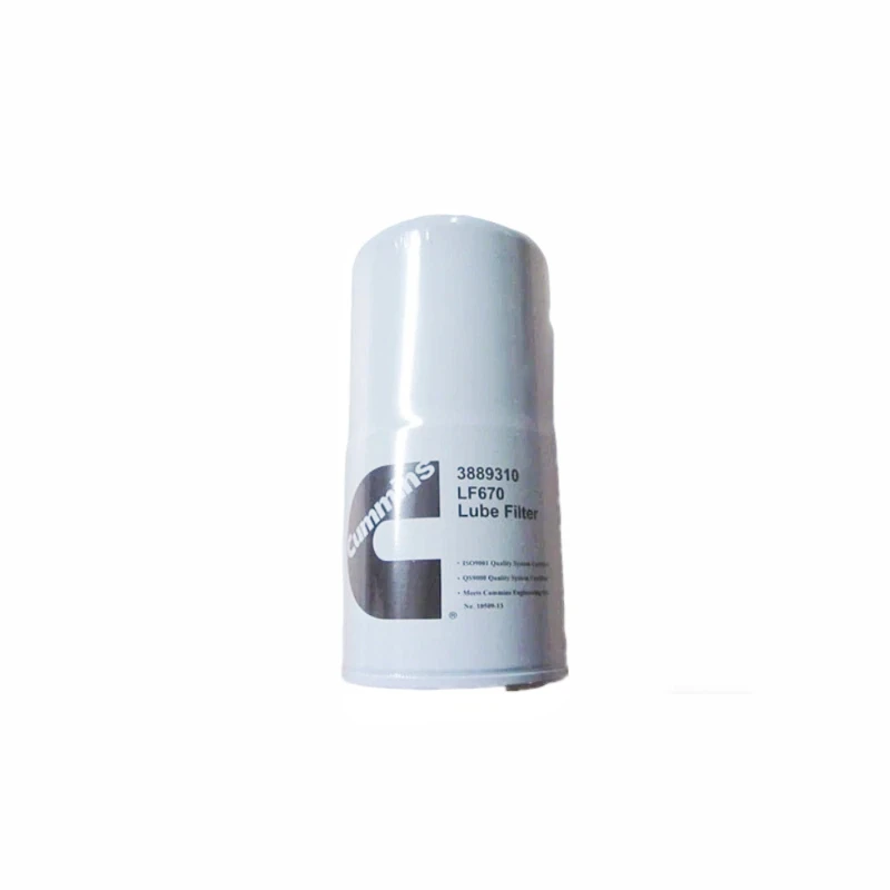 Filtros de aceite lubricante Cummins 3889310 para motores Cummins de las series QST30, QSK60 y KTA38.