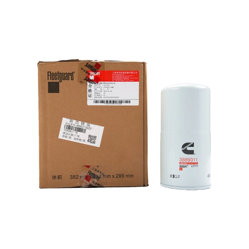 Filtro de aceite original Cummins C3889311 (Fleetguard LF777) para la serie KTA/NTA855/QSK