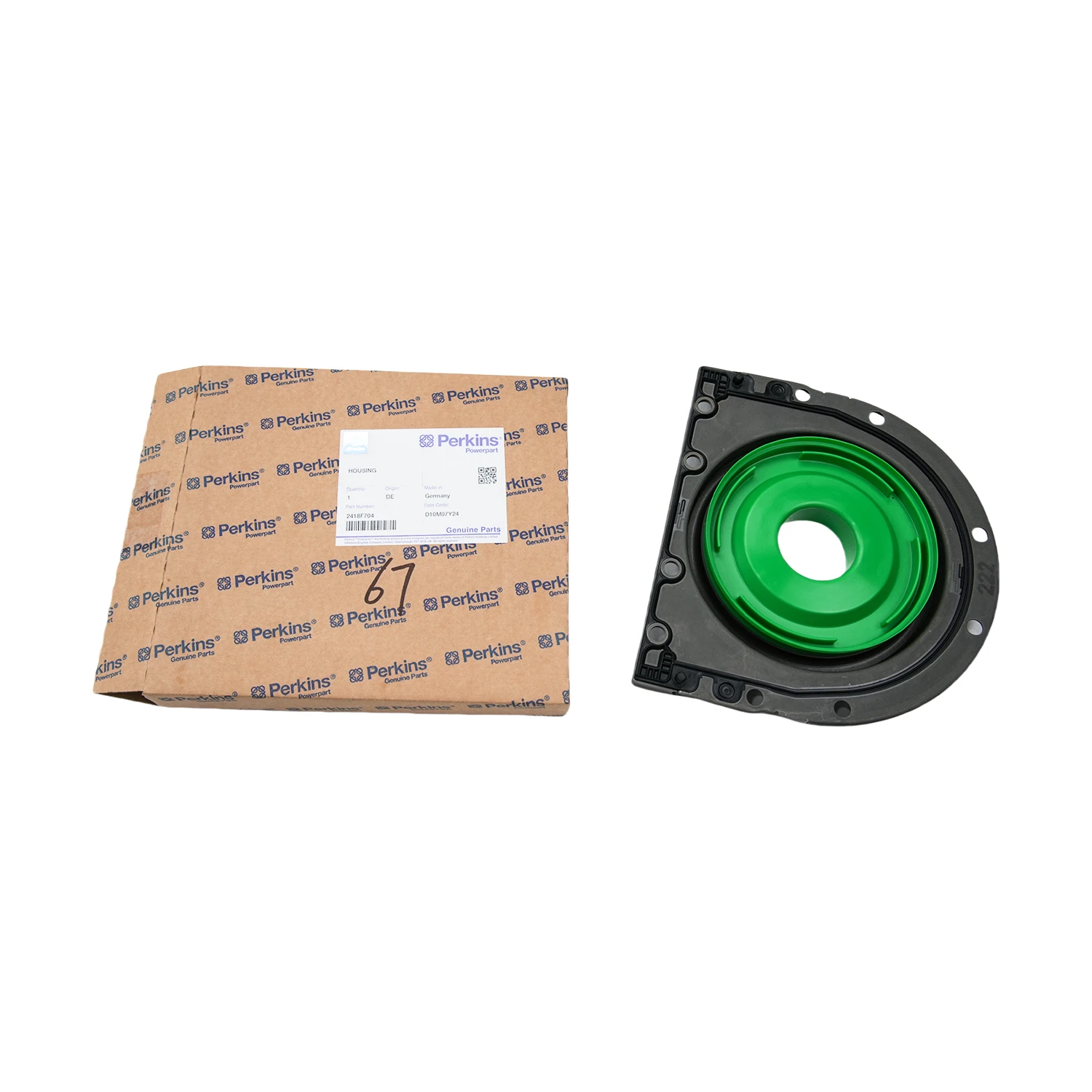 Sello de aceite del cigüeñal Perkins 2418F704 para motores 1204F-E44TTA, 1204E-E44TA y 1204F-E44TA.