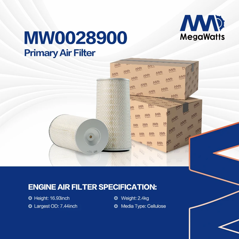 Filtro de aire Fleetguard K28900, repuesto MW0028900, compatible con Cummins 6CTAA8.3-G2